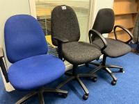 3No. ASSORTED OPERATOR CHAIRS - 2