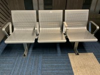 WAITING ROOM BENCH WITH 3 ERGONOMIC SEATS - 2