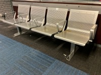 WAITING ROOM BENCH WITH 4 ERGONOMIC SEATS - 3