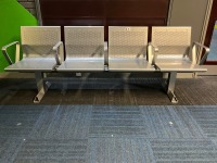 WAITING ROOM BENCH WITH 4 ERGONOMIC SEATS