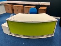 1700mm CURVED RECEPTION DESK & OPERATORS CHAIR - 2