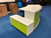 1700mm CURVED RECEPTION DESK & OPERATORS CHAIR - 3