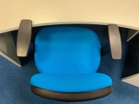 1700mm CURVED RECEPTION DESK & OPERATORS CHAIR - 7