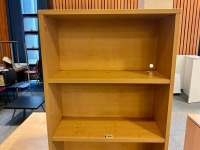 FOUR TIER BOOKCASE & THREE DRAWER PEDESTAL - 2