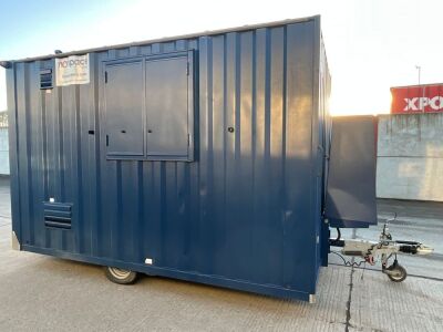 APPROX 12ft x 7ft BOSS CABINS SINGLE AXLE ANTI VANDAL WELFARE UNIT