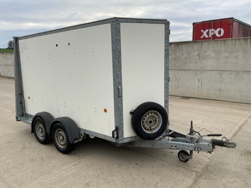 IFOR WILLIAMS APPROX10FT X 6FT TWIN AXLE 2.7 TON BOX TRAILER