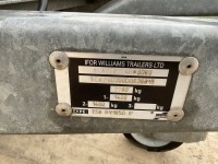 IFOR WILLIAMS APPROX10FT X 6FT TWIN AXLE 2.7 TON BOX TRAILER - 18