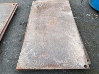 4No. APPROX. 10MM 8X4 METAL ROAD PLATE - 2