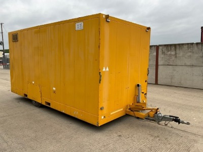 KABCO APPROX. 16FT X 8FT SINGLE AXLE ANTI VANDAL WELFARE UNIT