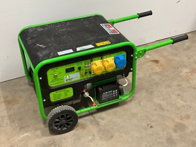 UNUSED GREENGEAR 7KW KEYSTART GAS GENERATOR