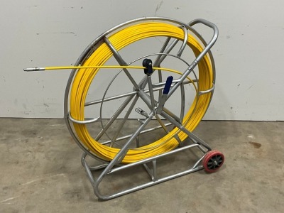 APPROX. 120m 8mm COBRA REEL ON WHEELS