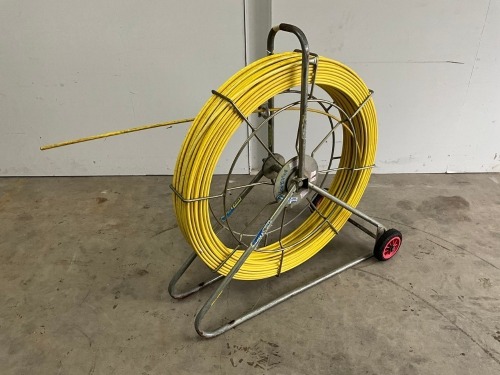 APPROX. 150m 10mm COBRA REEL ON WHEELS