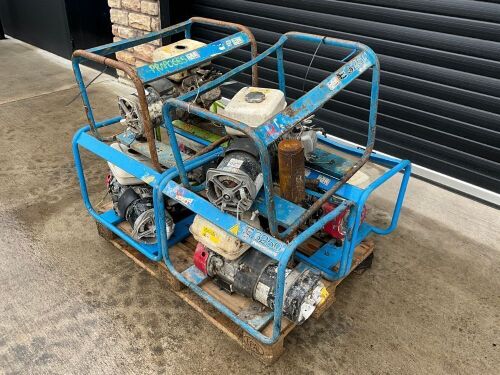 PALLET TO INC. APPROX. 6No. ASSORTED PETROL GENERATORS