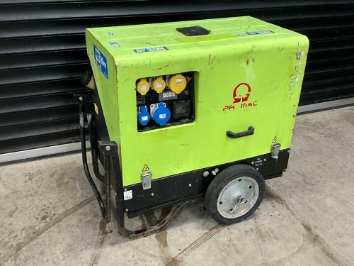 PRAMAC P6000 6KVA KEY START DIESEL MOBILE GENERATOR