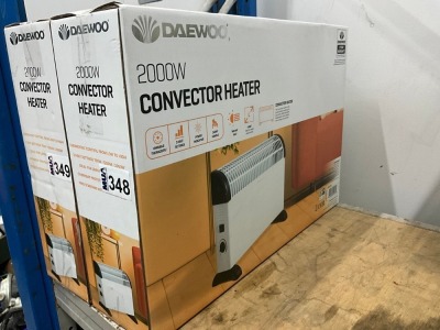 UNUSED DAEWOO 2000W CONVECTOR HEATER