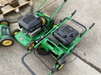 2No. JOHN DEERE C43 PETROL WALK BEHIND LAWNMOWERS - 2