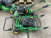 2No. JOHN DEERE C43 PETROL WALK BEHIND LAWNMOWERS - 3