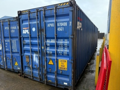 40ft HIGH CUBE SHIPPING CONTAINER
