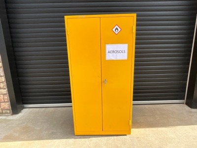 TWO DOOR METAL CABINET