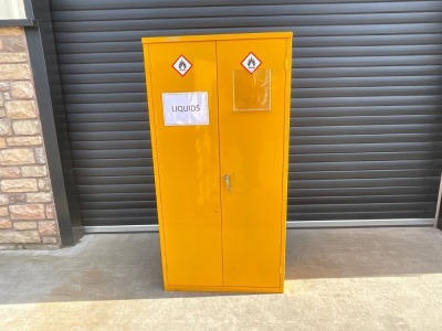 TWO DOOR METAL CABINET