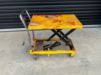 HYDRAULIC RAISED PLATFORM TROLLEY