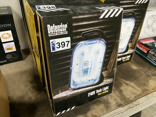 UNUSED DEFENDER 240V TASK LIGHT