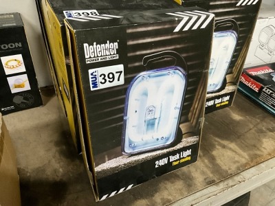 UNUSED DEFENDER 240V TASK LIGHT