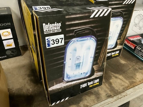 UNUSED DEFENDER 240V TASK LIGHT
