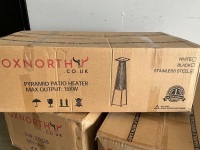 UNUSED OXNORTH 15KW STAINLESS STEEL PYRAMID FLAME PATIO HEATER (BOXED/UNASSEMBLED) - 2