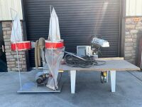 SCM MINIMAX SR650 3 PHASE REDIAL ARM SAW & 2 BAG DUST COLLECTOR