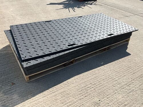 5No. APPROX. 8ft x 4ft 10mm GROUND PROTECTION MATTS