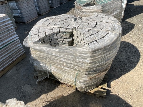 PALLET TO INC. LARGE SELECTION OF GRANITE FAN TAIL PAVING
