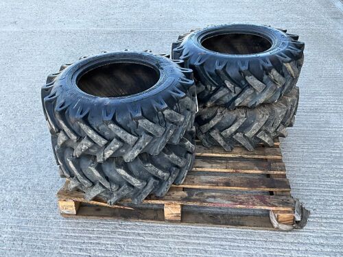 4No. TYRES TO SUIT HIGH TIP DUMPER 255/75-15.3