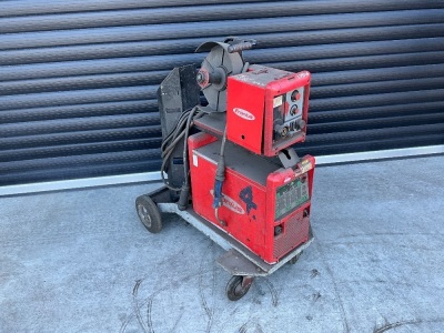 FRONIUS TRANSPULSSYNERGIC 4000 3 PHASE MIG WELDER & POWER FEED
