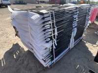 40No. UNUSED 2000mm SECTIONS OF ESTATE RAILING - 7