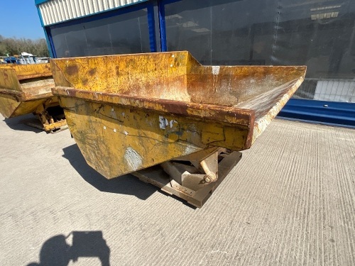 LARGE HYDRAULIC TIPPING SKIP TO SUIT FORKLIFT 