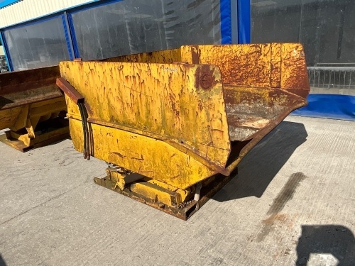 LARGE HYDRAULIC TIPPING SKIP TO SUIT FORKLIFT 