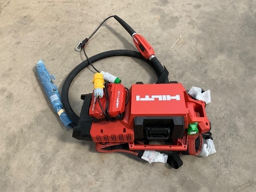 UNUSED HILTI NCV10-22 CORDLESS BACKPACK CONCRETE POKER UNIT 