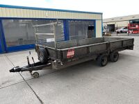 HUDSON APPROX. 16ft x 6.6ft TWIN AXLE 3500KGS DROPSIDE TRAILER - 3