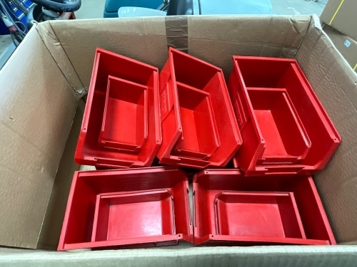 APPROX 16No. BARTON PLASTIC STACKING BINS 