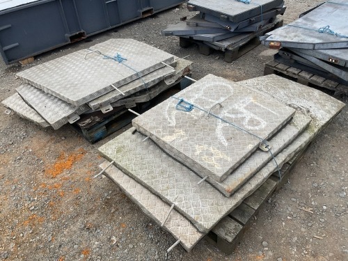 2No. PALLETS OF ASSORTED ALUMINIUM VANDAL GUARDS