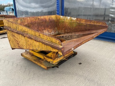 LARGE HYDRAULIC TIPPING SKIP TO SUIT FORKLIFT 