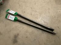 2No. UNUSED HITACHI SDS MAX CHISELS