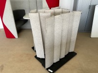TWO PERSON RED & GREY ACOUSTIC MEETING BOOTH - 8