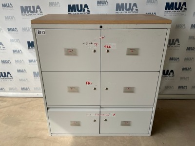 6 COMPARTMENT METAL TAMBOUR UNIT