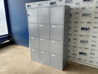 12 COMPARTMENT METAL STORAGE UNIT - 2