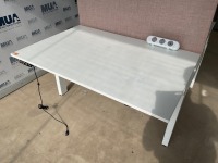 2 PERSON HEIGHT ADJUSTABLE BENCH DESK  - 7