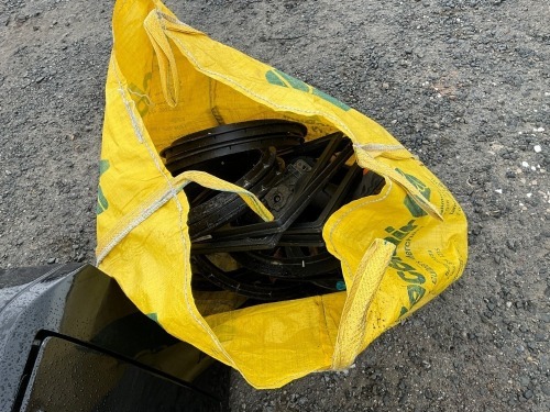 LARGE SACK TO INC. ASSORTED PLASTIC MANHOLE RISERS & FRAMES 