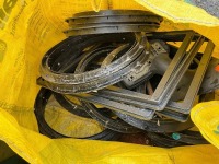 LARGE SACK TO INC. ASSORTED PLASTIC MANHOLE RISERS & FRAMES  - 2