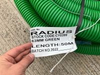 UNUSED 50m ROLL OF 63mm DUCTING (GREEN) - 3